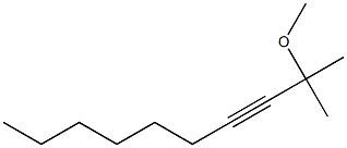 2-メチル-2-メトキシ-3-デシン 化学構造式