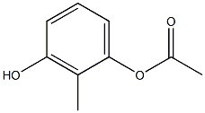 Acetic acid 3-hydroxy-2-methylphenyl ester Struktur