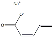 (Z)-2,4-Pentadienoic acid sodium salt Structure