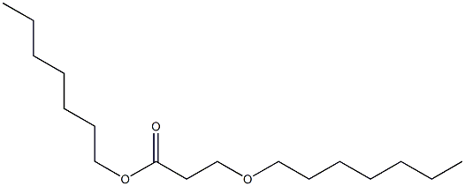 3-Heptyloxypropionic acid heptyl ester Structure