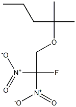 2-(2-フルオロ-2,2-ジニトロエトキシ)-2-メチルペンタン 化学構造式