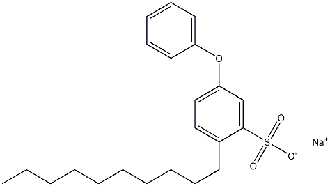 2-デシル-5-フェノキシベンゼンスルホン酸ナトリウム 化学構造式