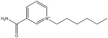 1-Hexyl-3-carbamoylpyridinium 结构式