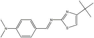 4-tert-Butyl-2-[[4-(dimethylamino)benzylidene]amino]thiazole Structure