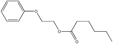 Hexanoic acid 2-phenoxyethyl ester 结构式