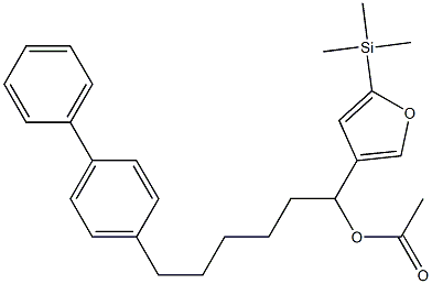 Acetic acid 1-[5-(trimethylsilyl)-3-furyl]-6-(biphenyl-4-yl)hexyl ester