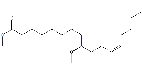 [Z,R,(+)]-9-メトキシ-12-オクタデセン酸メチル 化学構造式