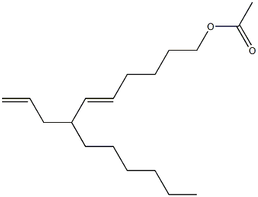 Acetic acid (5E)-7-hexyl-5,9-decadienyl ester Structure