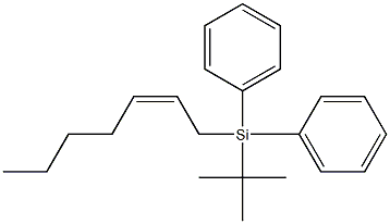(Z)-1-[Diphenyl(tert-butyl)silyl]-2-heptene Structure