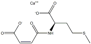 (R)-2-[[(Z)-3-Carboxy-1-oxo-2-propenyl]amino]-4-(methylthio)butyric acid calcium salt Structure