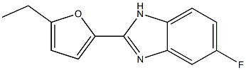 5-Fluoro-2-(5-ethylfuran-2-yl)-1H-benzimidazole 结构式