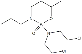 Tetrahydro-2-[bis(2-chloroethyl)amino]-6-methyl-3-propyl-2H-1,3,2-oxazaphosphorine 2-oxide Structure