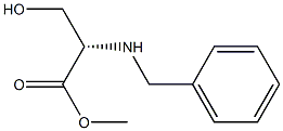(S)-2-(Benzylamino)-3-hydroxypropionic acid methyl ester Struktur