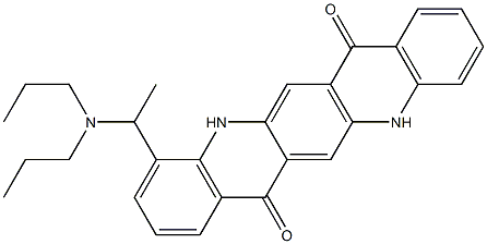 4-[1-(Dipropylamino)ethyl]-5,12-dihydroquino[2,3-b]acridine-7,14-dione