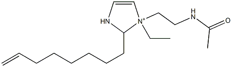 1-[2-(Acetylamino)ethyl]-1-ethyl-2-(7-octenyl)-4-imidazoline-1-ium Structure