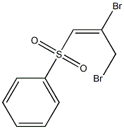 (E)-2,3-Dibromo-1-phenylsulfonyl-1-propene Structure
