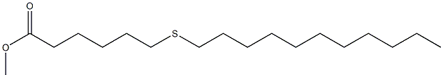 6-(Undecylthio)hexanoic acid methyl ester Struktur