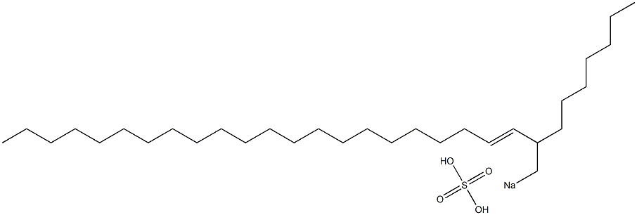 Sulfuric acid 2-heptyl-3-tetracosenyl=sodium ester salt