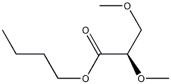 [R,(+)]-2,3-Dimethoxypropionic acid butyl ester Struktur
