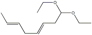 3,6-Octadienal diethyl acetal Structure