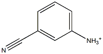 m-Cyanobenzenaminium Structure