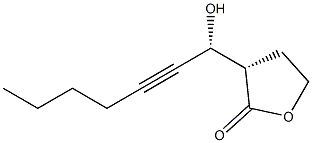 (3S)-3-[(R)-1-Hydroxy-2-heptyn-1-yl]dihydrofuran-2(3H)-one 结构式