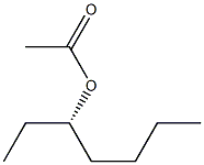 (-)-Acetic acid (S)-1-ethylpentyl ester Struktur