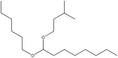 Octanal hexyl(3-methylbutyl)acetal Structure
