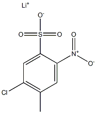 6-Chloro-3-nitrotoluene-4-sulfonic acid lithium salt Structure