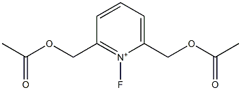 1-Fluoro-2,6-bis(acetoxymethyl)pyridinium 结构式