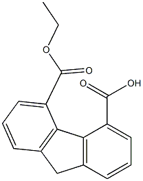 9H-Fluorene-4,5-dicarboxylic acid 4-ethyl ester 结构式