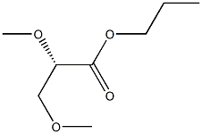 [S,(-)]-2,3-Dimethoxypropionic acid propyl ester 结构式