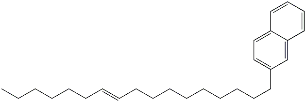 2-(10-Heptadecenyl)naphthalene 结构式