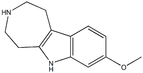 1,2,3,4,5,6-Hexahydro-8-methoxyazepino[4,5-b]indole Structure