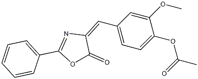 4-(3-Methoxy-4-acetoxybenzylidene)-2-phenyl-2-oxazoline-5-one