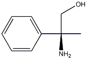 (2S)-2-アミノ-2-フェニル-1-プロパノール 化学構造式