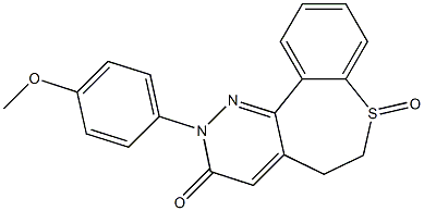 2-(4-Methoxyphenyl)-5,6-dihydro[1]benzothiepino[5,4-c]pyridazin-3(2H)-one 7-oxide