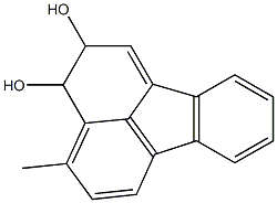 4,5-ジヒドロ-3-メチルフルオランテン-4,5-ジオール 化学構造式