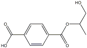 1,4-Benzenedicarboxylic acid 1-[1-(hydroxymethyl)ethyl] ester Struktur