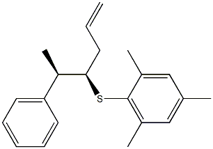 (4R,5R)-4-(2,4,6-Trimethylphenylthio)-5-phenyl-1-hexene Struktur