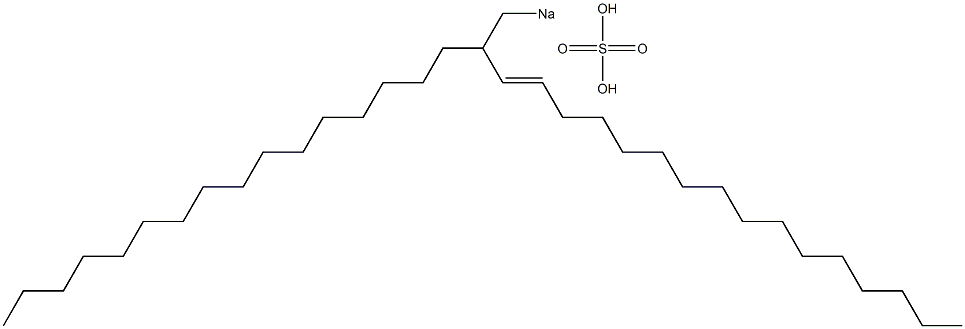 Sulfuric acid 2-hexadecyl-3-octadecenyl=sodium ester salt 结构式