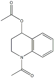 Acetic acid (1-acetyl-1,2,3,4-tetrahydroquinolin)-4-yl ester Structure