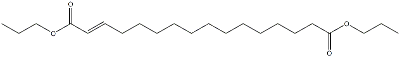 2-Hexadecenedioic acid dipropyl ester Struktur