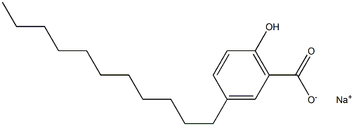 3-Undecyl-6-hydroxybenzoic acid sodium salt Struktur