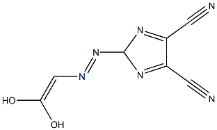 2-[(E)-[2,2-ジヒドロキシエテニル]アゾ]-2H-イミダゾール-4,5-ジカルボニトリル 化学構造式