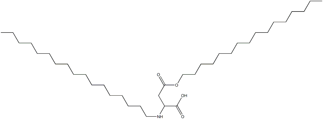 2-Heptadecylamino-3-(hexadecyloxycarbonyl)propionic acid Structure