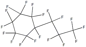 1-(1,1,2,2,3,3,3-ヘプタフルオロプロピル)-1,2,2,3,3,4,4,5,5,6,6-ウンデカフルオロシクロヘキサン 化学構造式