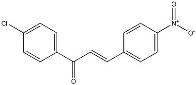 (E)-4'-クロロ-4-ニトロカルコン 化学構造式