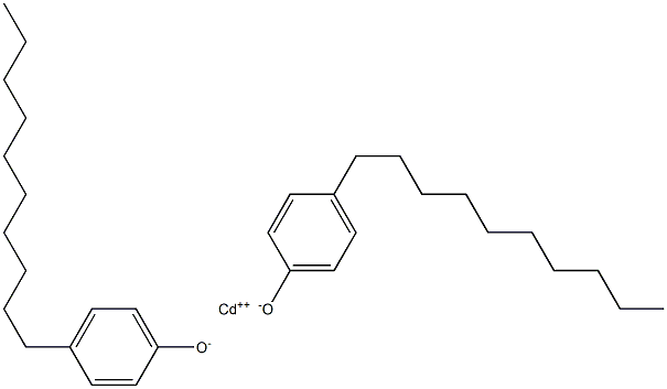 Cadmium bis(4-decylphenolate) Struktur