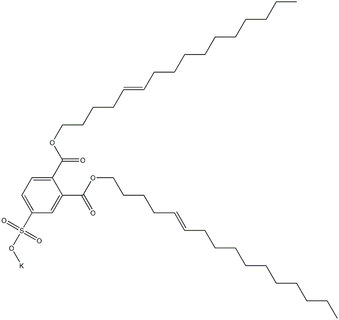 4-(Potassiosulfo)phthalic acid di(5-hexadecenyl) ester Structure